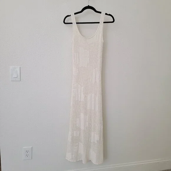 Z SUPPLY Praya Fleur Crochet Midi Dress in Natural XS BRAND NEW - Picture 5 of 13
